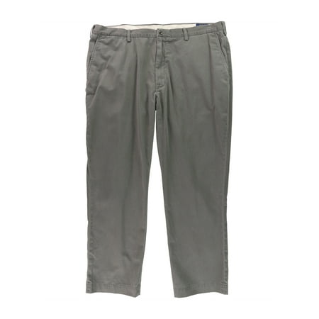 Ralph Lauren Mens Solid Casual Chino Pants grey 42x36 - Big & Tall ...