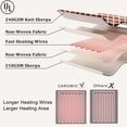 thumbnail image 3 of CAROMIO Heated Blanket Electric Throw Blanket Sherpa Tufted Heating Lap Blankets with 6 Heating Levels and 8 Time Models Soft Thicken Heat Throws, 50" x 60" Orange, 3 of 9