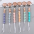 thumbnail image 4 of Tuelaly Pacifier Chain Safe Silicone Beech Round Baby Soothing Pacifier Toy Clip Nursery Supplies, 4 of 9