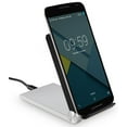 thumbnail image 4 of WIRELESS CHARGER STAND, SILVER BLACK 3-COIL CHARGING PAD FOLDING ADJUSTABLE STAND FOR PHONE, 4 of 11