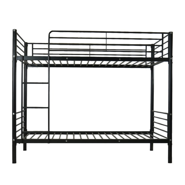UBesGoo Twin Metal Bunk Beds Twin over Twin Bunk Bed Frame Black