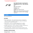 thumbnail image 2 of Rear Shaft All Joints U Joint Strap Kit - Compatible with 1982 - 2004 Chevrolet S10 - Dorman, 2 of 2