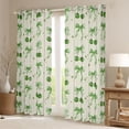 thumbnail image 2 of Feelyou Green Bowknot Blackout Curtains Set of 2 (52x84 Each), Cherry Window Curtains, 2 of 6
