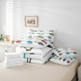 thumbnail image 6 of Manfei Colorful Helicopter Twin Bedding Sets 7pcs for Boys, Air Transportation Bedding Comforter Set, Aircraft Airplane Sheet Sets, Lightweight Room Decor, 6 of 8