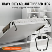 KFFKFF Full-Size Murphy Bed Kit, Vertical Deluxe Model, DIY Wall Bed Mechanism with Pneumatic Lever Support, Heavy-Duty Frame for Foldable Cabinet Wall Bed, Space-Efficient for Guestrooms