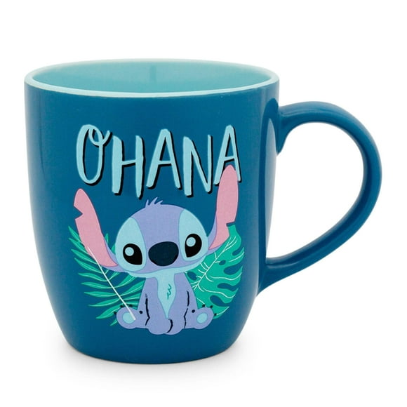 Taza plateada Buffalo Disney Lilo & Stitch Ohana Hawaiian Palm