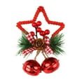 thumbnail image 1 of Bewildely Campana de Navidad Árbol Chimenea Ventana Colgante de pared Decoración colgante de Navidad Atmósferas temáticas Fotografía Prop Kits de decoración para fiestas Rojo, 1 of 6