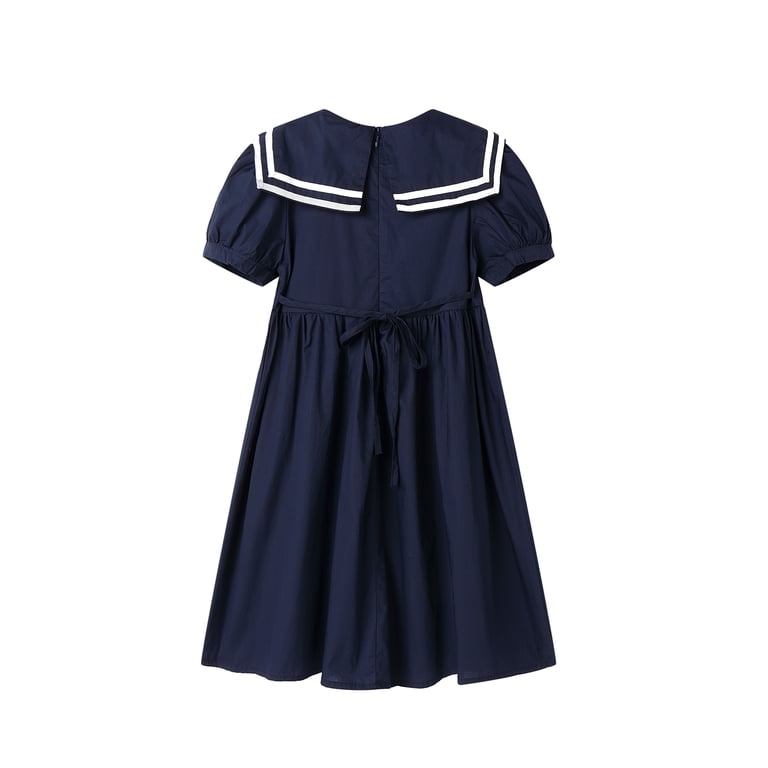 LittleSpring Nautical Sailor Dress for Little Girls Summer Dresses