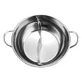 thumbnail image 4 of simhoa Chinese Shabu Shabu Pot Double Flavor Hotpot for Restaurant Family Gathering 34cm, 4 of 8
