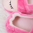 thumbnail image 6 of JAJAHO Girls Toddler Slippers House Shoes For Little Kids Cute With Bunny Design Plush Indoor Slippers Non- Sole Closed Back Comfort Warm Shoes, 6 of 8