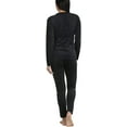 thumbnail image 5 of ToBeInStyle Women's Soft Velvet Long Sleeve Top and Bottom Thermal Set, 5 of 7