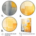 thumbnail image 3 of Designart "Sunlight Collage with Yellow Solar Panels III" Abstract Framed Wall Art - Modern Yellow Abstract Collages Living Room Framed Canvas Art, 3 of 6