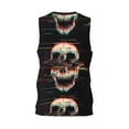 thumbnail image 2 of Rocae Glitch Screaming Skull for Men's Basketball Jersey Lightweight and Breathable Athletic Tank Top,Quick-Drying Sports Jersey Small, 2 of 9