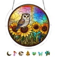 thumbnail image 1 of Acrylic Puzzles Suncatcher Window Hanging 83 Pieces Stained Glass Acrylic Puzzle Song Decoration For Women Men Mom Birthday Home Decor, 1 of 9