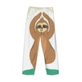 thumbnail image 4 of Kdxio Cute Sloth In Yoga Pose Tree Print Men's Sleep Pajama Pant Lounge Pants with Pockets, 4 of 8