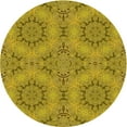 thumbnail image 1 of Ahgly Company Machine Washable Indoor Round Transitional Dark Bisque Brown Area Rugs, 3' Round, 1 of 7