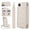 White, variant on for iPhone 16e Floral Pattern Wallet Case, Magnetic Snap PU Leather Credit Card Holder Stand Wrist Shoulder Strap Flip Cover, for iPhone 16e Protective Case for Girls Women, White