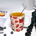thumbnail image 5 of Yiaed Tomatoes Print Ceramics Coffee,Large Handle Design,Extra Large Tea and Coffee Cup for Office and Home Mugs, 5 of 6