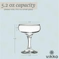 thumbnail image 3 of Vikko 5.2 Oz Cocktail Glasses Coupe Glasses for Martini 6-Pc Glasses Drinking Set, 3 of 6