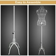 thumbnail image 4 of Bonnlo Female Wire Dress Form, Vintage Style Wire Mannequin for Home Decor Display, Small Size Adjustable Height Metal Wire Body, 4 of 7
