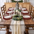 thumbnail image 6 of Black Red Plaid Round Placemats for Dinning Tables,Heat-proof Braided Table Mats 13 Inch,Vintage Rustic Buffalo Checked Gingham Washable Place Mat for Kitchen Restaurant Party Decor Table Setting, 6 of 9