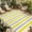 Gray Yellow, variant on Teal Aqua Stripe Outdoor Rug for Patio/Deck/Porch, Non-Slip Large Area Rug 6 x 9 Ft, Gradient Geometric White Vertical Striped Indoor Outdoor Rugs Washable Area Rugs, Camping Rug Carpet Runner