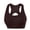 Brown, variant on Ladies Detachable Fitness Running Shockproof Yoga Wireless Comfortable Sports Bras