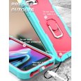 thumbnail image 5 of iPhone 6 Plus/iPhone 7 Plus Case 5.5", iPhone 8 Plus Cover, Allytech Heaavy Duty Four Layer Dropproof Defender Ring Kickstand Cell Phone Case for iPhone 8 Plus/7 Plus/6 Plus(5.5 inch), Green + Rose, 5 of 5