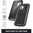 thumbnail image 4 of Case Compatibility with iPhone 15 Pro Max Case 6.7 '' 2023 Heavy Duty Protection Dustproof Rugged Military Grade Metal Built in Screen Protector Kickstand  Phone case (15Pro Max Black), 4 of 12