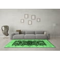 thumbnail image 3 of Ahgly Company Indoor Round Oriental Emerald Green Industrial Area Rugs, 7' Round, 3 of 4
