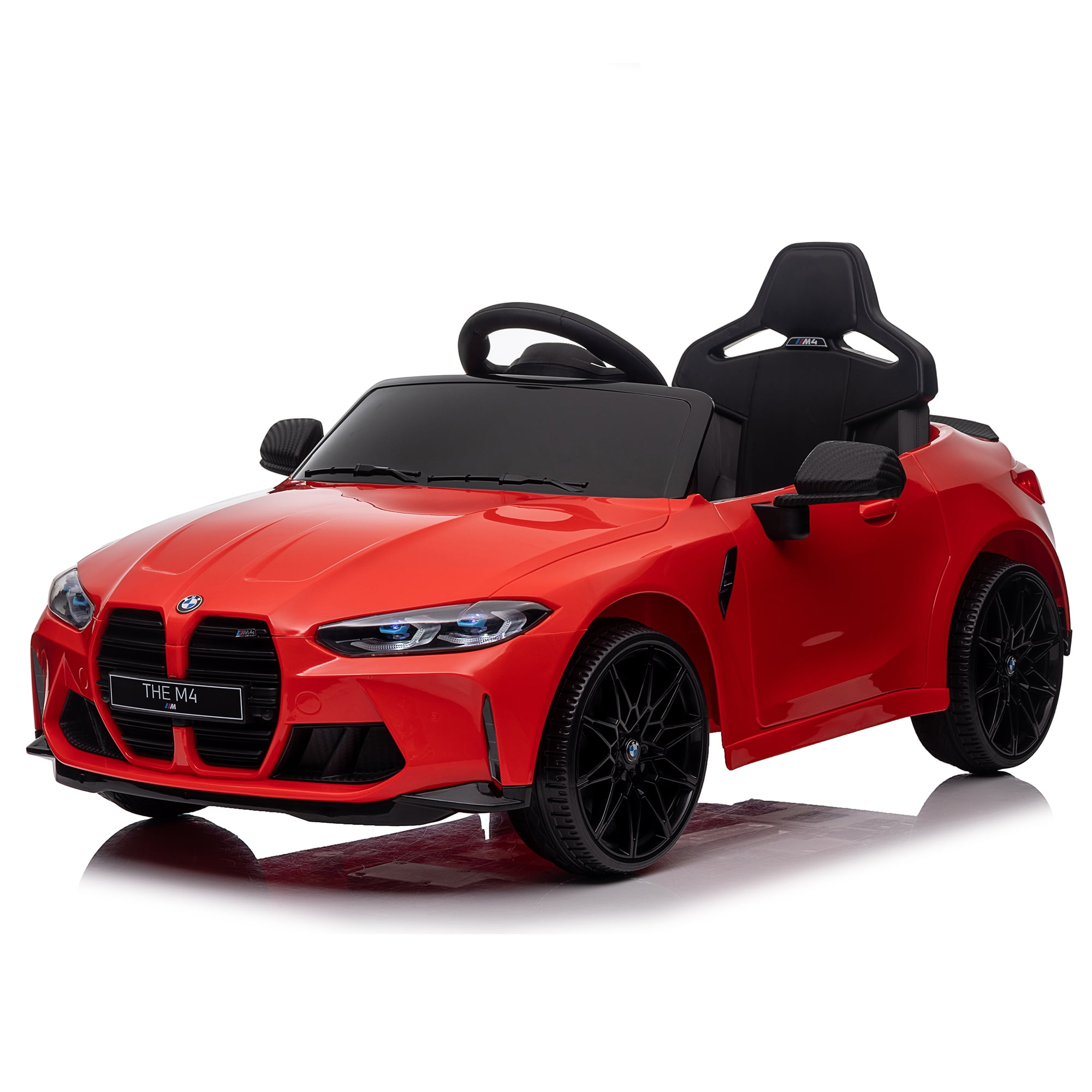 CIPACHO Licensed BMW M4 12V Ride On Car for Kids with 2.4G Parents Remote Control, Wheels and A Pull, Electric Kids Car Toy, Red CIPACHO Licensed BMW M4 12V Ride On Car for Kids with 2.4G Parents Remote Control, Wheels and A Pull, Electric Kids Car Toy, Red