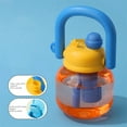 thumbnail image 2 of Botella de agua para niños con copa de vientre grande | Vaso con pajita de plástico esmerilado de 850 ml | Alta capacidad a prueba de fugas | Lindo colgante | Deportes al aire libre unisex para, 2 of 9