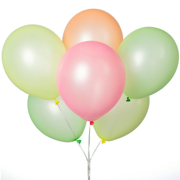 Latex Balloons Assorted Neon 12in 10ct Walmart com 
