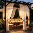 thumbnail image 5 of Sheer Curtain Panel Outdoor Sun Shade Decor Mesh Drape for Patio Gazebo Porch Window Soft Light Filtering Privacy Home Indoor Decor, 5 of 7