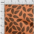 thumbnail image 2 of oneOone Viscose Jersey Orange Fabric Leaves Craft Projects Decor Fabric Printed By The Yard 60 Inch Wide, 2 of 5