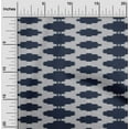 thumbnail image 1 of oneOone Georgette Viscose Fabric Plus Sign Kasuri Print Fabric By Yard 42 Inch Wide, 1 of 4