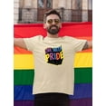 thumbnail image 2 of Live With Pride Banner T-Shirt Men -Smartprints Designs, Male x-Large, 2 of 4