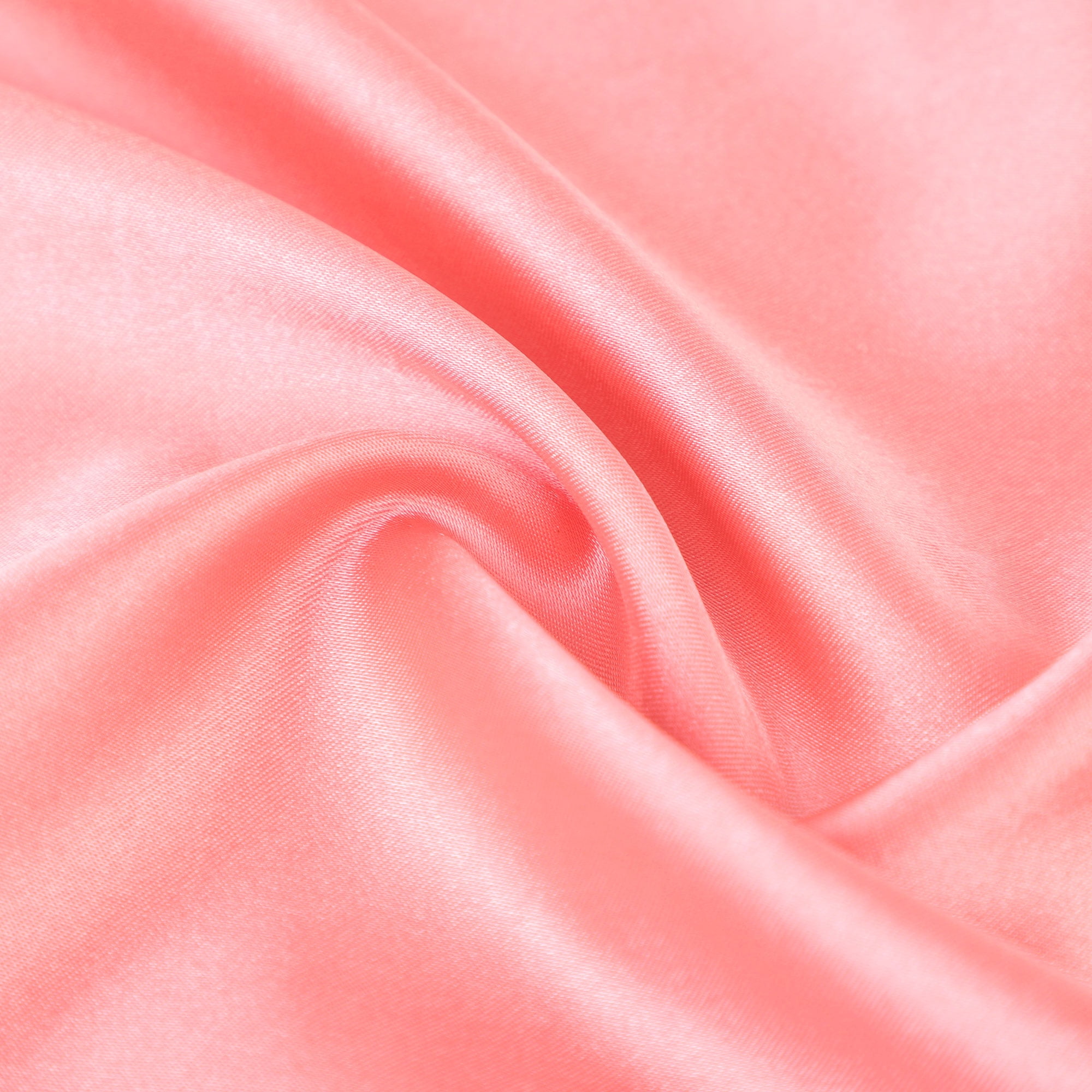 Unique Bargains Zipper Closure 1 PC Satin Body Pillowcases Light Coral 20"x48"