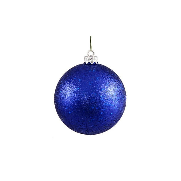 Northlight Holographique Paillettes Somptueux Bleu Incassable Boule de Noël Ornement 4" (100mm)