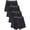 4 PK Black, variant on Bolter Men's 4 Pack Performance Boxers Shorts (Small, Darks)