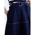 thumbnail image 4 of Free Assembly Women's Belted Denim Panel Skirt, Sizes 0-20, 4 of 4