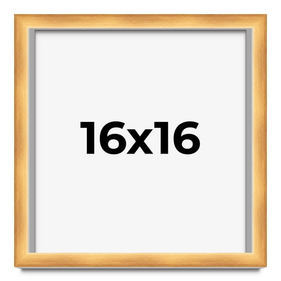 16x16 Shadow Box Bronze Cross-Brushed Display Frame | 1.625 Inches Deep Solid Wood | UV Resistant
