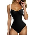 thumbnail image 5 of Taqqpue Women's One Piece Swimsuits Tummy Control Bikini Set Coverage Sexy V Neck Bathing Suit Solid Color Swimwear Beach vacation clothes, 5 of 8