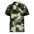 thumbnail image 4 of Hauts de Travail pour Femmes Manches Courtes Col Rond Blouse Imprimée T-Shirt Décontracté Mode, 4 of 6