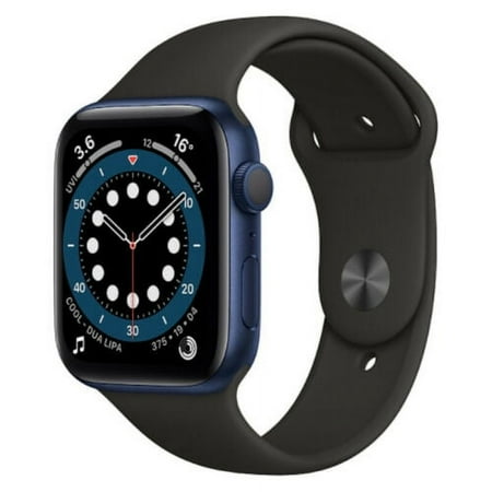 Pre-Owned - Apple Watch Series 6 GPS 40 mm Blue Aluminium Black Sport Band - Good