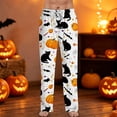 thumbnail image 2 of FOPSUFGWFO Men's Pajama Pants Halloween Themed Print Soft Sleep Pants Lightweight Loose Fit Lounge Pjs Bottoms With Pockets L, 2 of 6
