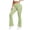 Green women's flare pants with pockets a1, variant on Women's Flare Leg High Waisted Pants with Pockets Solid Casual Workout Active Long Pants Trousers for Yoga Gym Running Beach Lounge, Brown S