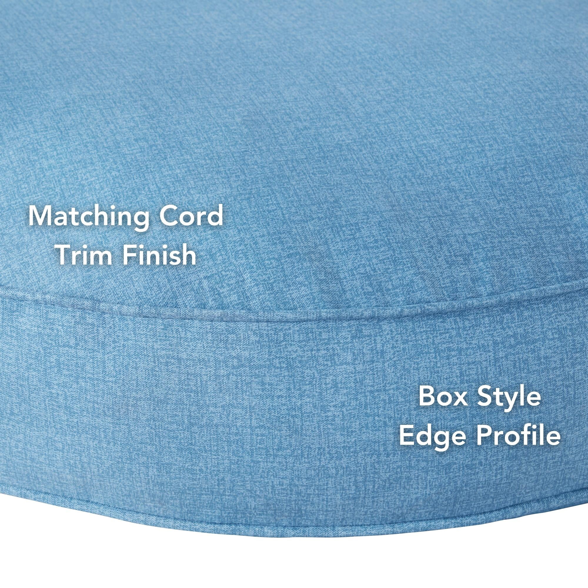 Happy Hounds Gordie Indoor/Outdoor Round Dog Bed, Large (42"), Denim