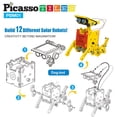 thumbnail image 4 of Robot transformador alimentado por energía solar PicassoTiles STEM 12 en 1, 4 of 9