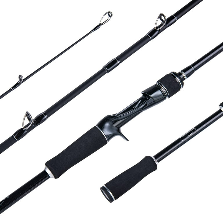 Goture Fishing Rod Carbon Fiber Casting&Spinning Rod with 2-Tip M and ML  Travel Fishing Rod Portable Bass Fishing Pole, Freshwater or Saltwater 